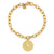 Gold & Diamond Large Zodiac Medallion Bracelet