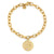 Gold & Diamond Large Zodiac Medallion Bracelet