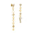 Gold & Diamond Mismatch Icon Drop Earrings