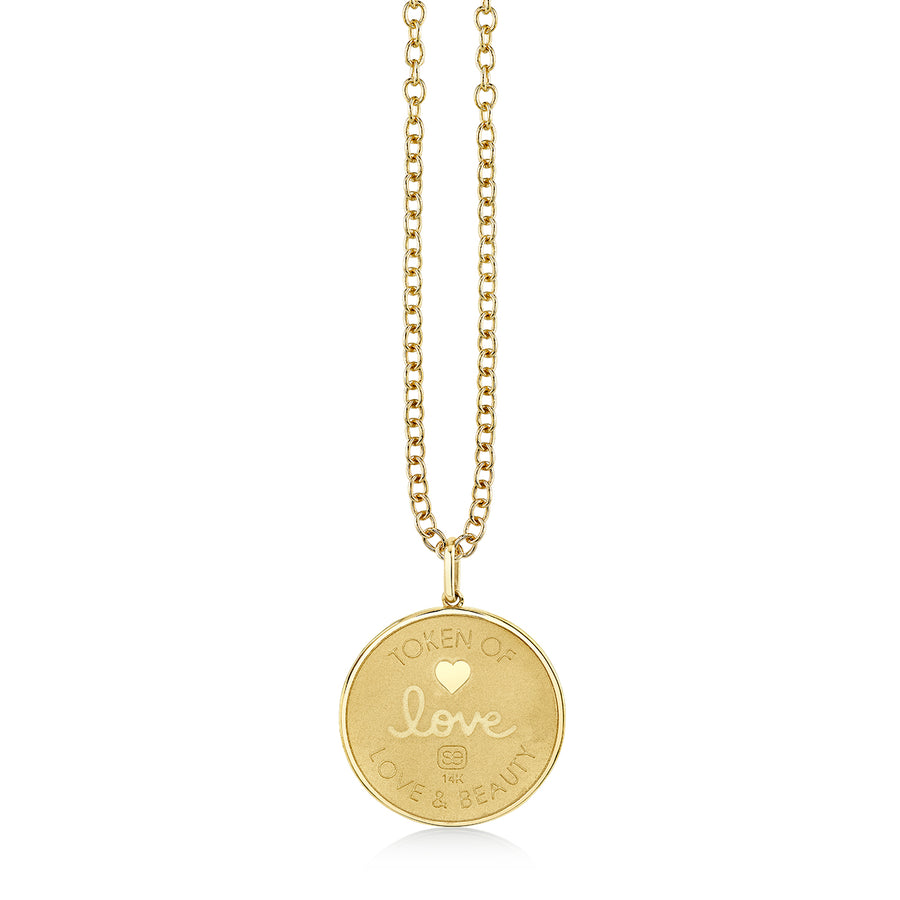 Gold & Diamond Birth of Venus Coin Charm - Sydney Evan Fine Jewelry