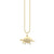 Kids Collection Gold & Diamond Stegosaurus Necklace