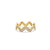 Gold & Diamond Wavy Ring