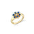Gold & Gemstones Marquise Eye Flower Signet Ring