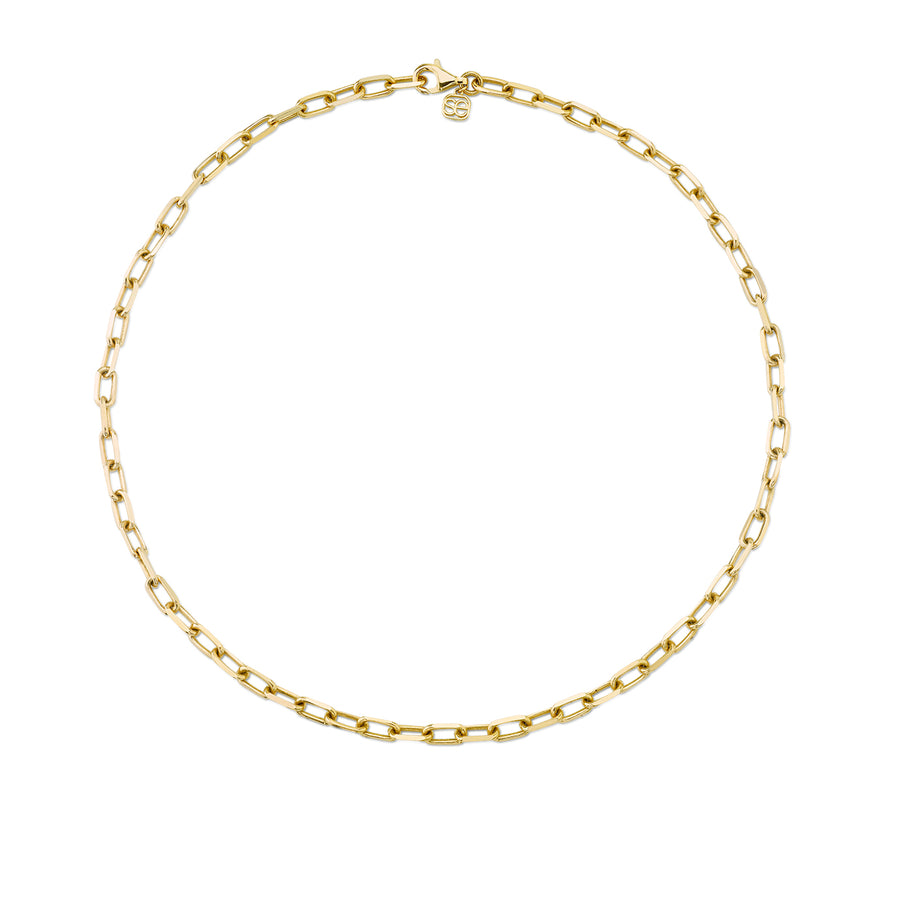 14k Gold Long Cable Chain - Sydney Evan Fine Jewelry