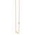Gold Plated Sterling Silver Zodiac Necklace with Bezel Set Diamond