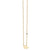 Gold Plated Sterling Silver Zodiac Necklace with Bezel Set Diamond
