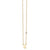 Gold Plated Sterling Silver Zodiac Necklace with Bezel Set Diamond
