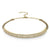 Gold & Diamond Stacked Baguette and Round Bezel Choker