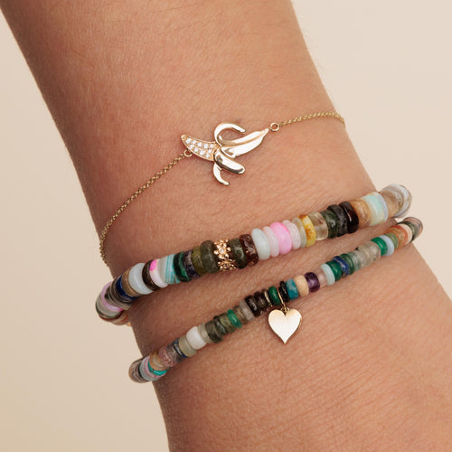 Gold & Diamond Banana Bracelet