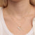 Gold & Diamond Mum Script Necklace