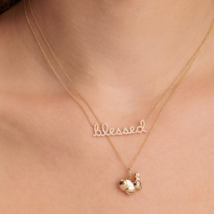 Gold & Diamond Bunny Charm - Sydney Evan Fine Jewelry