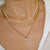 Pure Gold Medium Eye Link Necklace