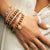 Gold & Diamond Luck Icon ID Bar Bracelet