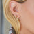 Pure Gold Eye Link Huggie Hoops