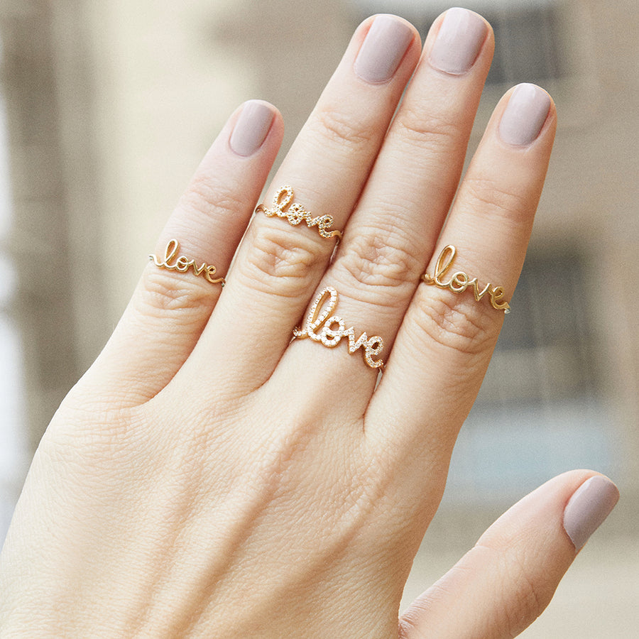 Pure Gold Love Ring - Sydney Evan Fine Jewelry