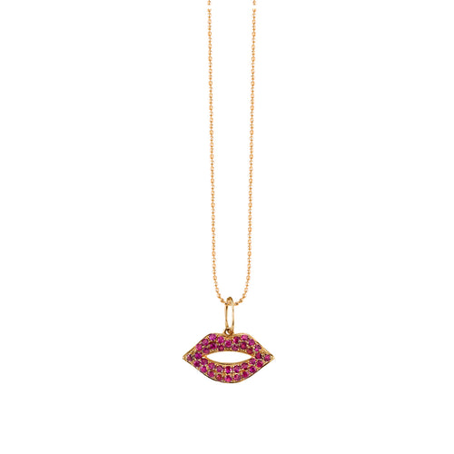 Gold Small Lips Charm