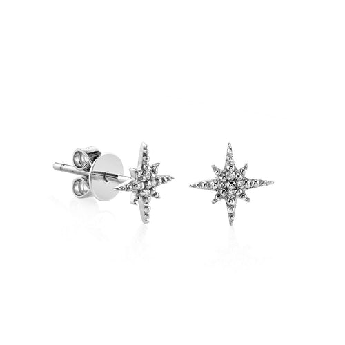 Kids Collection Gold & Diamond Mini Starburst Stud