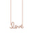 Gold & Diamond Large Love Necklace