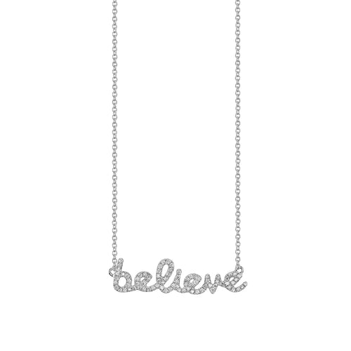 Gold & Diamond Believe Necklace
