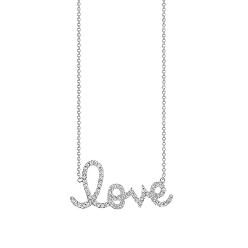 Gold & Diamond Large Love Necklace