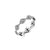 Gold & Diamond Small Bezel Eye Eternity Ring