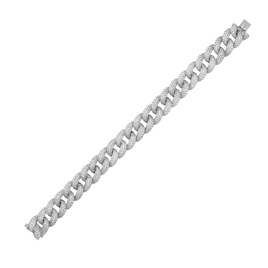 Gold & Pavé Diamond Link Bracelet - Sydney Evan Fine Jewelry