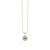 Gold & Diamond Small Enamel Round Eye Charm