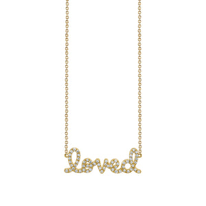 Gold & Diamond Loved Necklace - Sydney Evan Fine Jewelry