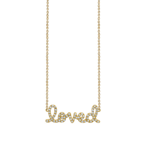 Gold & Diamond Loved Necklace