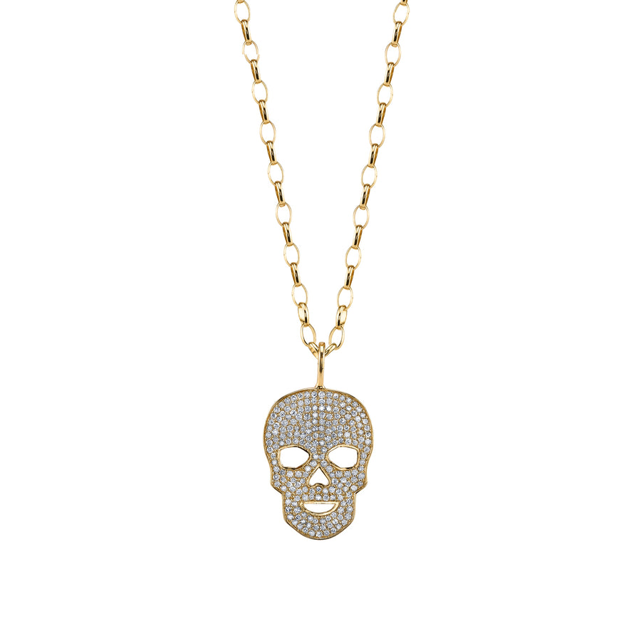 Men's Collection Gold & Diamond Large Skull Charm - Sydney Evan Fine Jewelry
