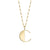 Pure Gold Large Initial Necklace