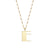 Pure Gold Large Initial Necklace