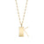 Pure Gold Large Initial Necklace