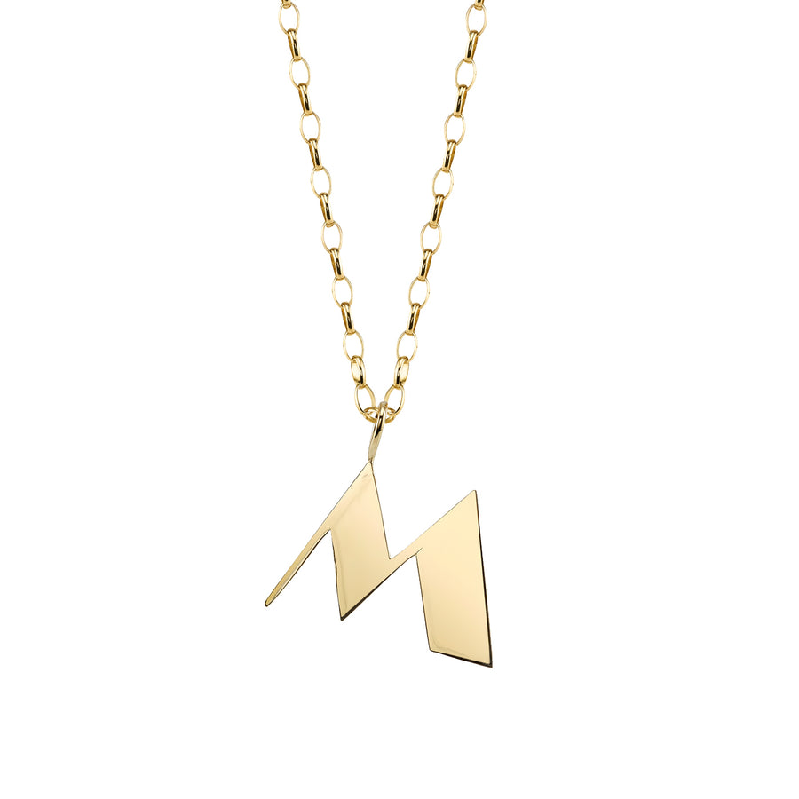 Pure Gold Large Initial Necklace - Sydney Evan Fine Jewelry