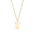 Pure Gold Large Initial Necklace