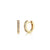 Men's Collection Gold & Diamond Huggie Hoops