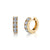 Gold & Diamond Extra Large Hoops