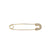 Gold & Diamond Safety Pin Brooch