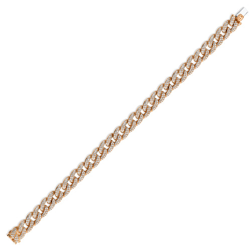 Gold & Diamond Small Link Bracelet