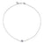 Gold Bezel Sapphire & Diamond Small Eye Anklet