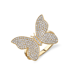 Shop Sydney Evan 14k Gold & Diamond Tiny Plumeria Eternity Ring