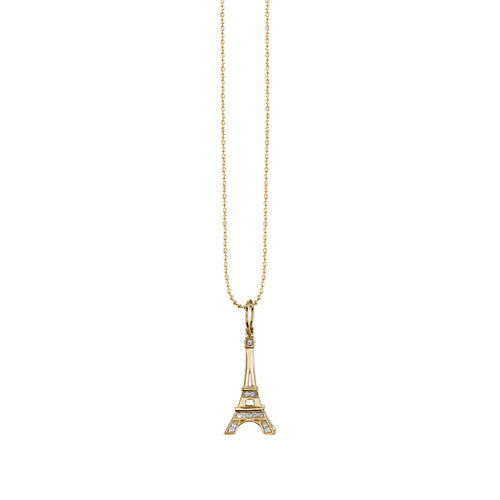 Gold & Diamond Eiffel Tower Charm