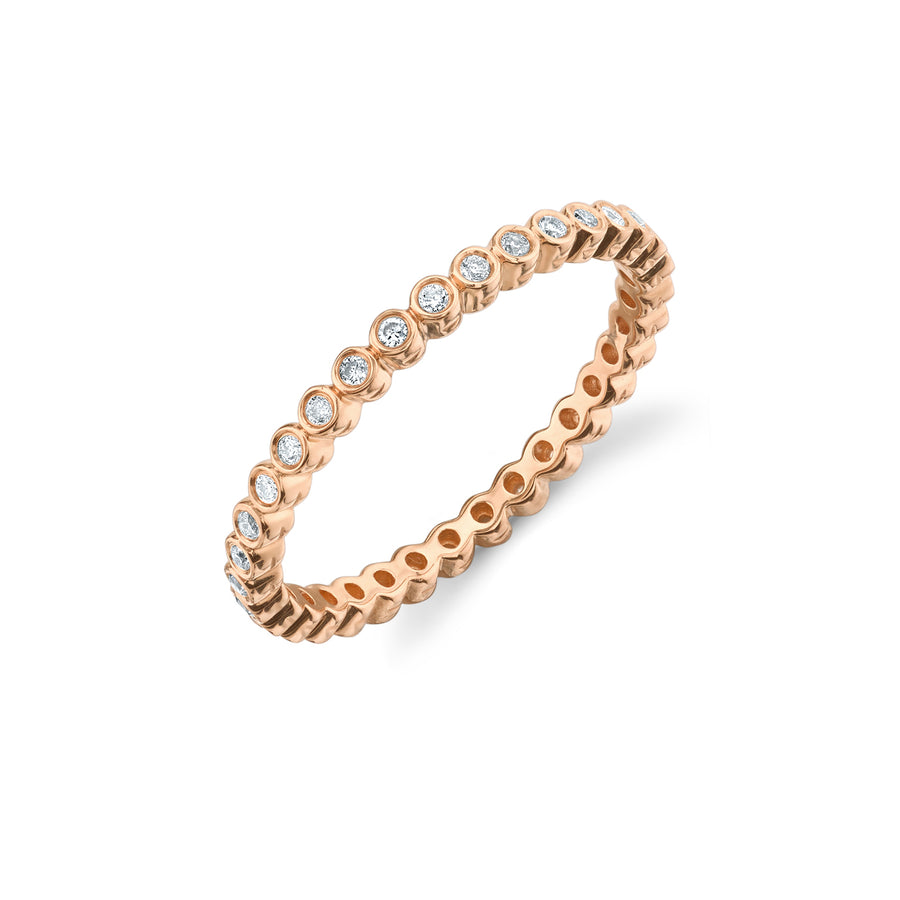 Gold & Diamond Bezel Eternity Ring - Sydney Evan Fine Jewelry