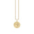 Gold & Diamond Large Virgo Zodiac Medallion