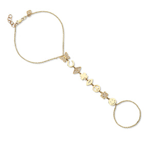 Gold & Diamond Icons Princess Bracelet - Sydney Evan Fine Jewelry