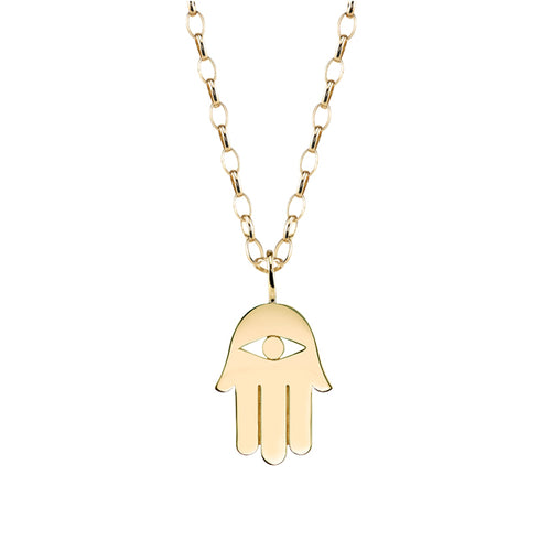 Men's Collection Pure Yellow Gold Hamsa Charm