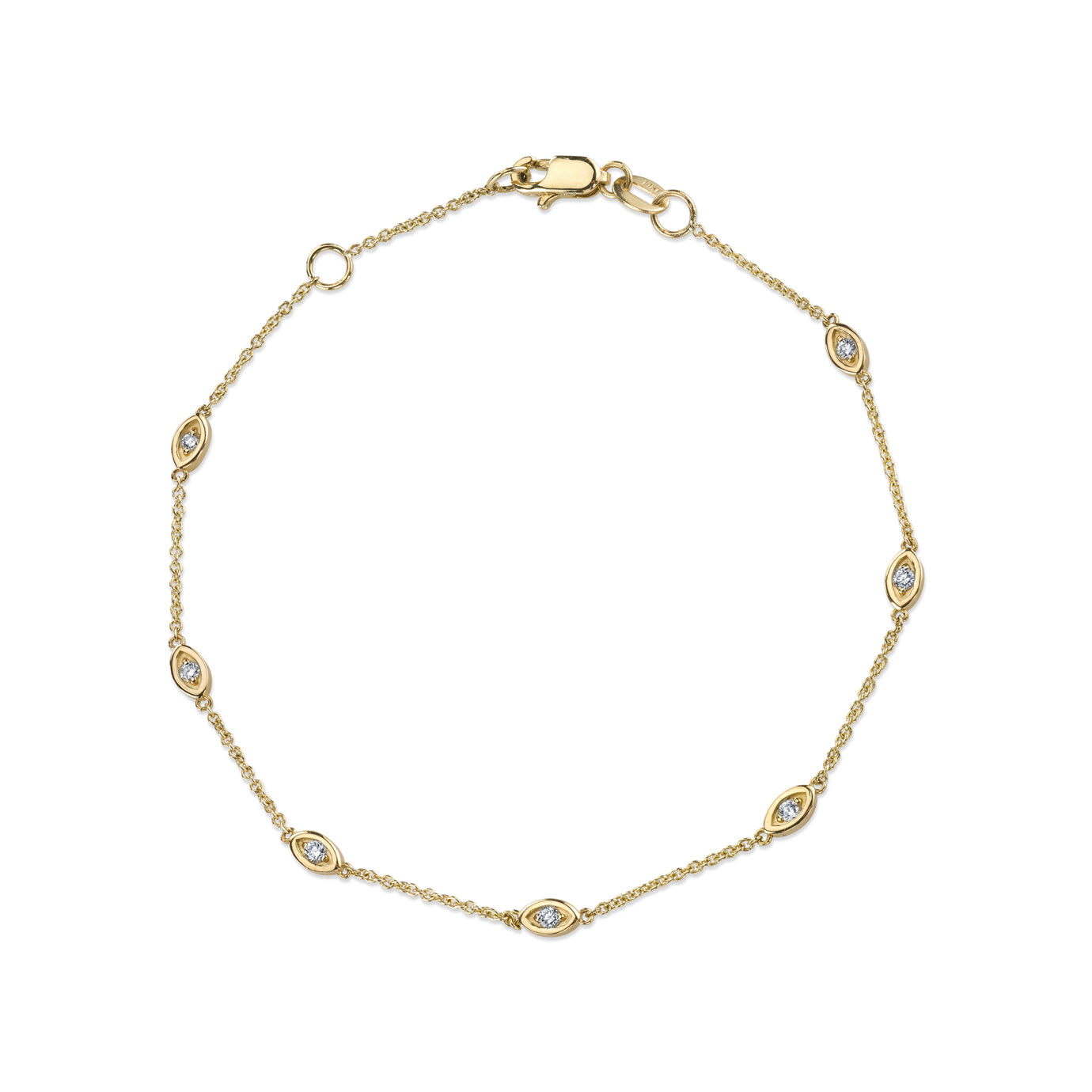 & Diamond Multi Marquise Eye Bracelet