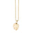 Pure Gold Small Monstera Leaf Charm