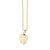 Pure Gold Small Monstera Leaf Charm