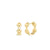 Pure Gold Eye Link Huggie Hoops